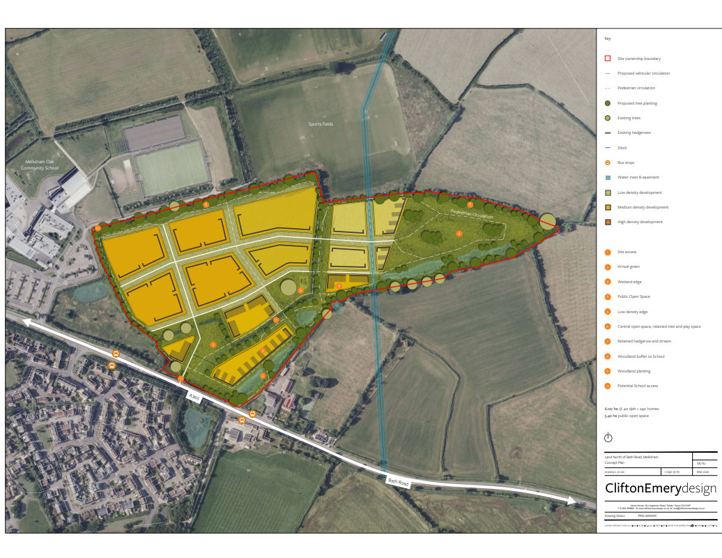Bath Road, Melksham Concept Plan
